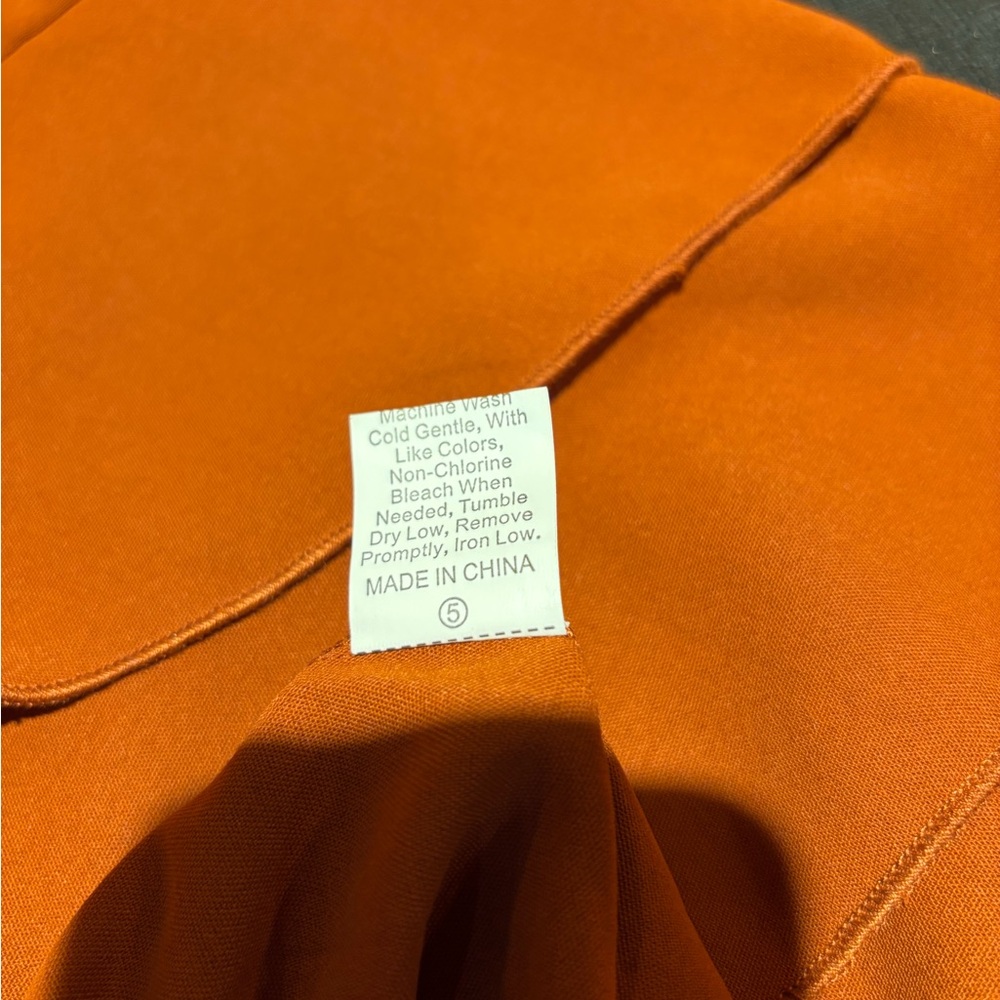 SHEIN Bright Orange Long Sleeve Top - Picture 8 of 10